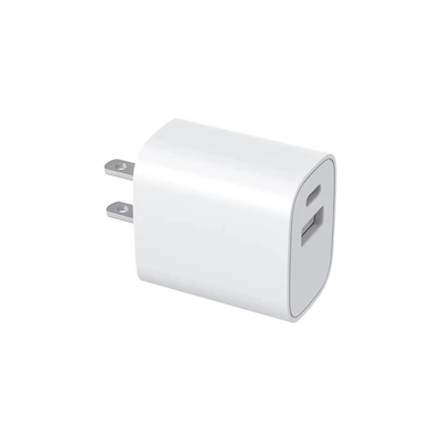 Bộ chuyển đổi nguồn 5V 3A 20W PD Kép UL USB C và USB A Bộ điều hợp FCC CE UKCA đã được phê duyệt