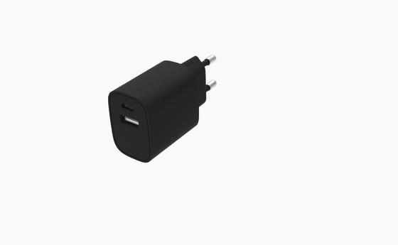Bộ chuyển đổi nguồn 5V 3A 20W PD Kép UL USB C và USB A Bộ điều hợp FCC CE UKCA đã được phê duyệt