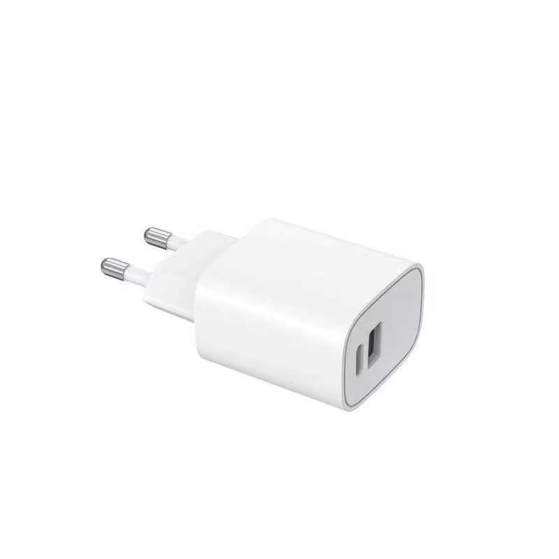 Bộ chuyển đổi nguồn 5V 3A 20W PD Kép UL USB C và USB A Bộ điều hợp FCC CE UKCA đã được phê duyệt